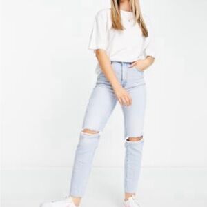 Stradivarius High Rise Light Blue Jeans